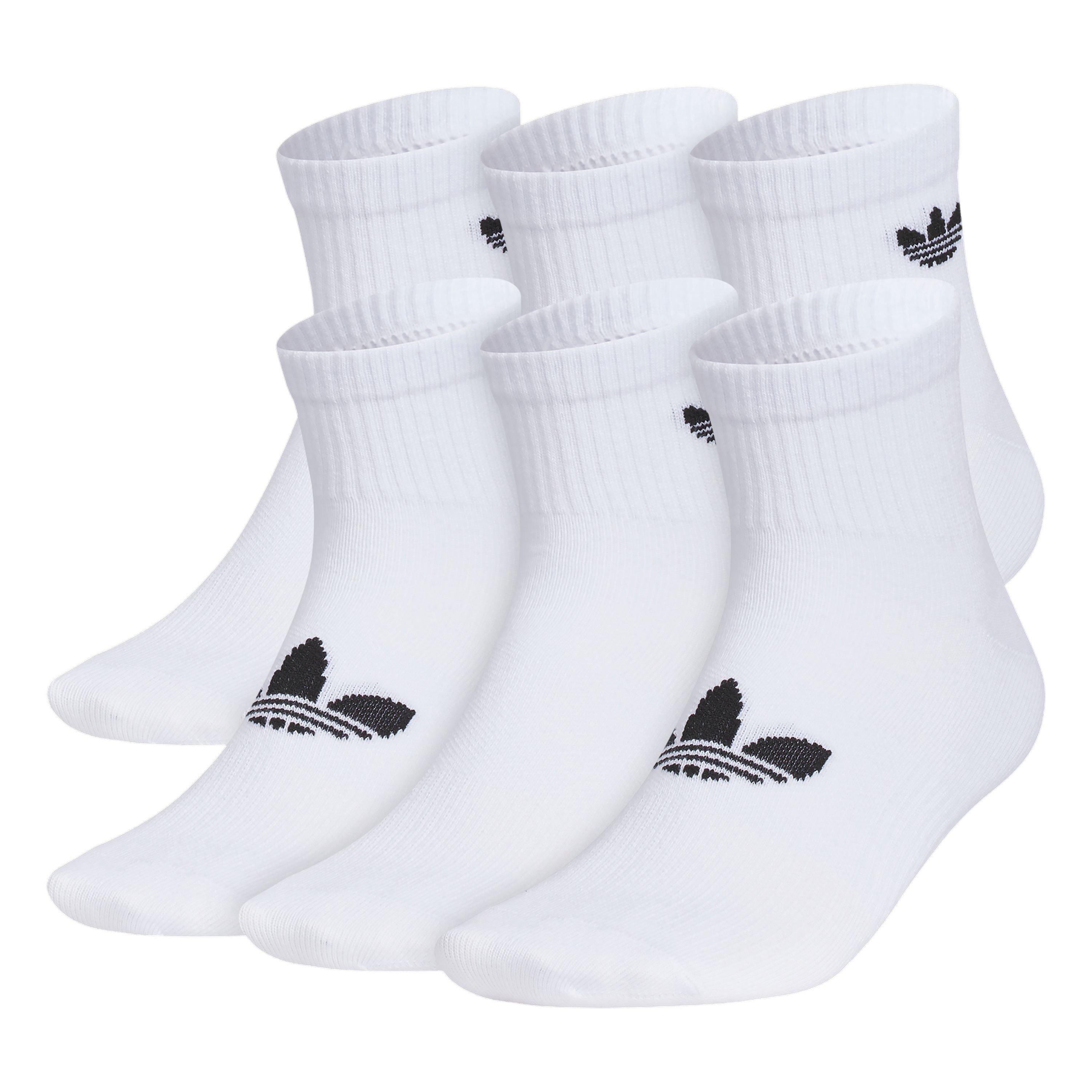 adidas Women's Superlite Quarter 6-Pack Socks - White